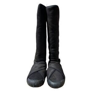 6 Pair,Vibram Furoshiki Shearling High Boots Wmn's Black Size S (38/39) (SZ 7.5)